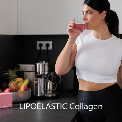 Sklenice vody a talíř se zeleninou a ovocem, zdravá strava a hydratace pro pružnou pokožku s menší celulitidou.